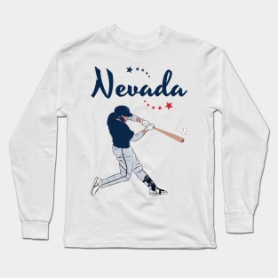 Nevada USA Baseball Long Sleeve T-Shirt